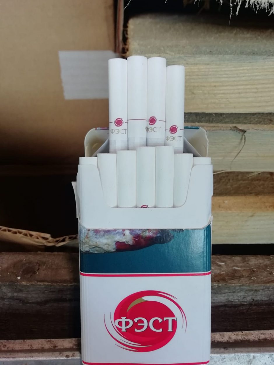 Šalčininkuose sulaikyta 1,7 mln. eurų vertės cigarečių kontrabanda