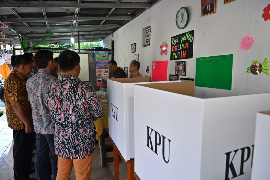 Indonezijoje baigėsi prezidento ir parlamento rinkimai