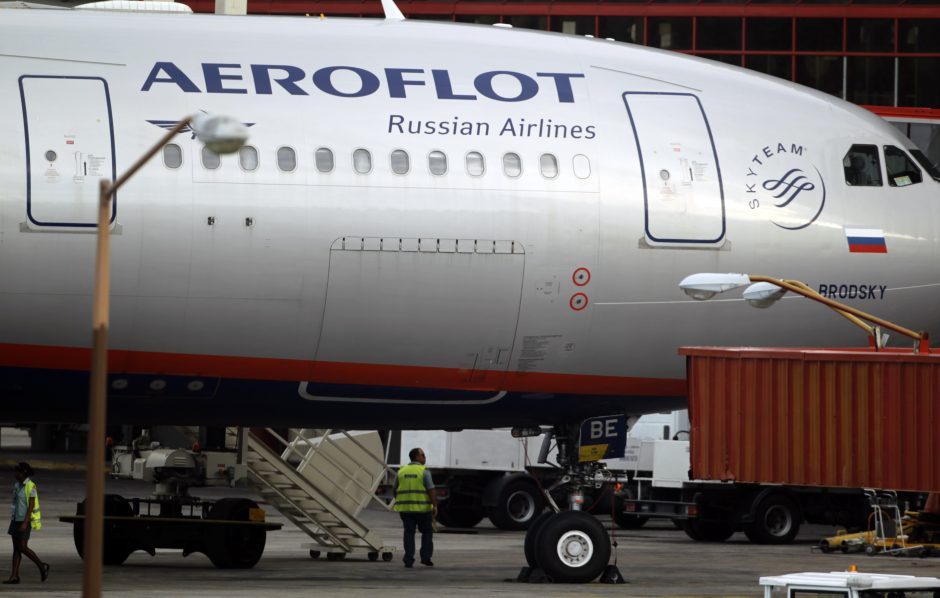 „Aeroflot“ penktadienį atšaukė 14 lėktuvų skrydžių, įskaitant į Vilnių