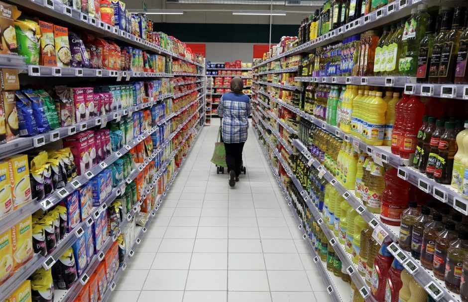 Lietuvos bankas: maisto kainų augimas pernai darė mažiau įtakos infliacijai