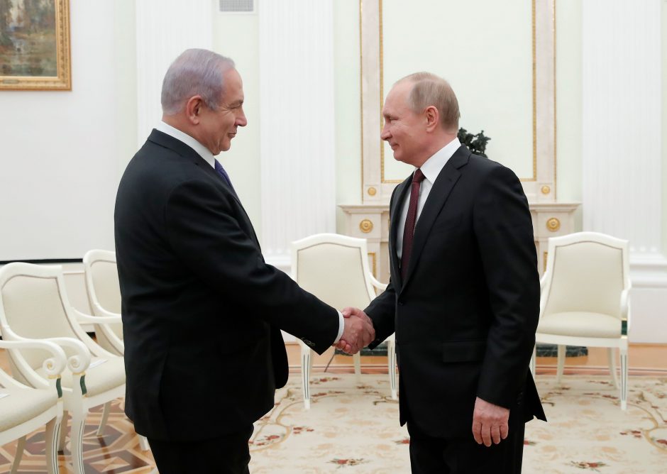 Maskvoje vyko B. Netanyahu ir V. Putino derybos dėl Irano