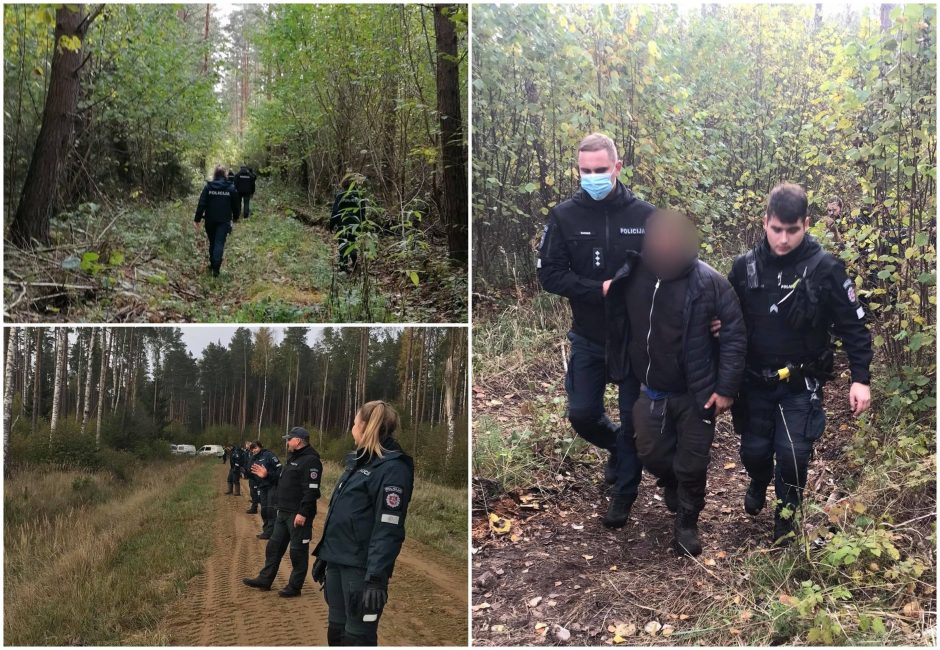  Laiminga pabaiga: pareigūnams pavyko surasti ilgiau nei parą miške pasiklydusį vyrą