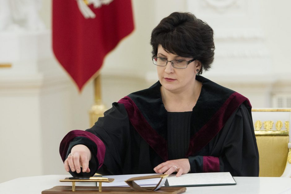 V. Šelmienė paskirta Vilniaus miesto apylinkės teismo pirmininke
