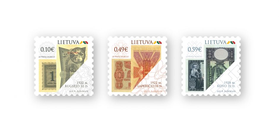 Išleidžiama pašto ženklų serija, skirta Lietuvos istoriniams popieriniams pinigams