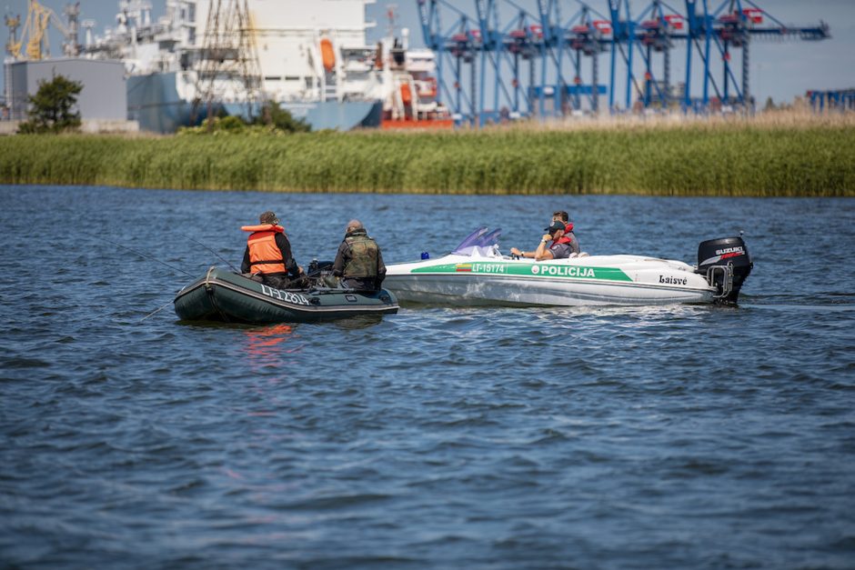 Klaipėdos pareigūnai eismo saugumą kontroliuoja ir vandenyje