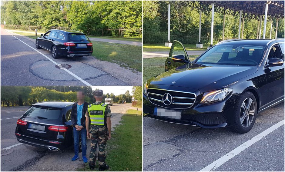 Pasieniečių „laimikis“: sulaikė Vokietijoje pavogtą naujutėlį „Mercedes-Benz“