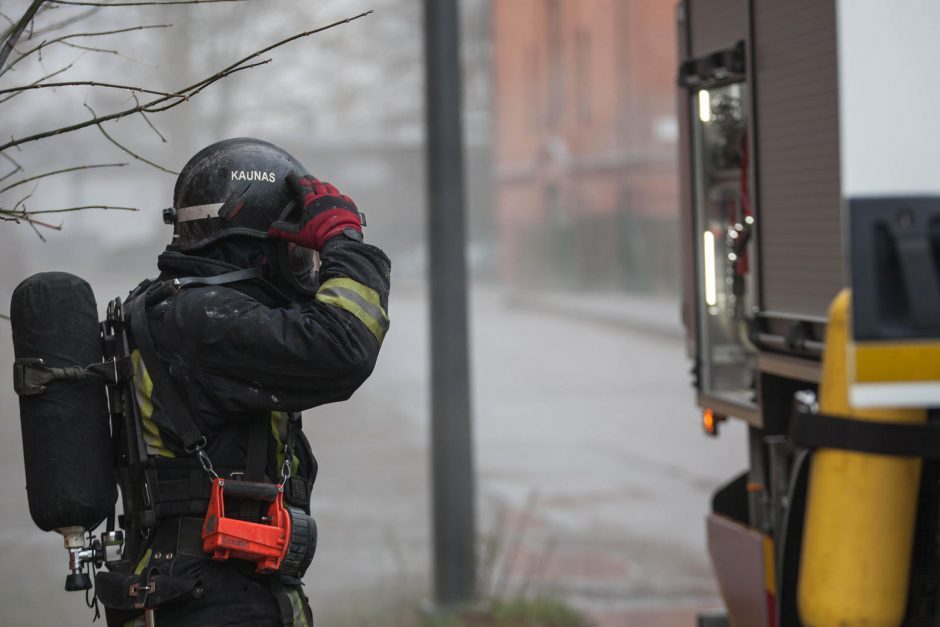 Kauno rajone kilo gaisras: per nelaimę apdegė žmogus