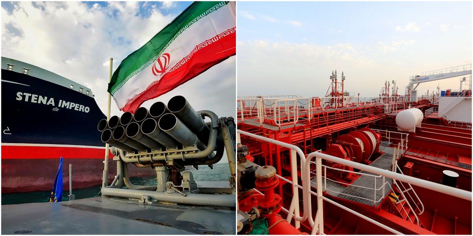 Irane sulaikyto tanklaivio savininkė užmezgė ryšį su įgula