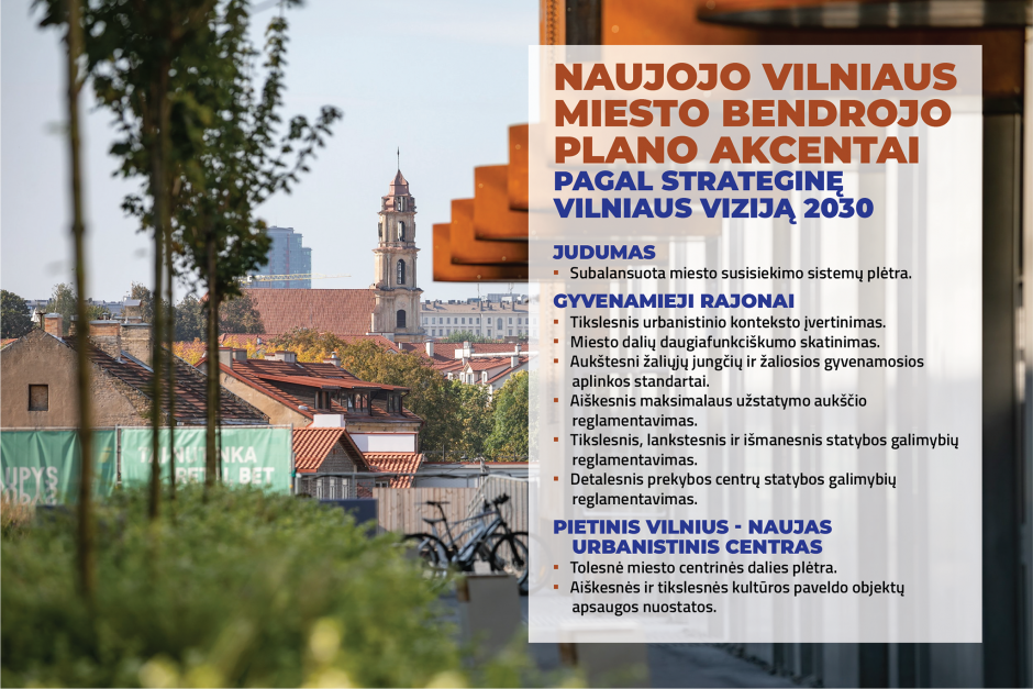 Vilnius pradeda naują etapą: patvirtintas miesto bendrasis planas 