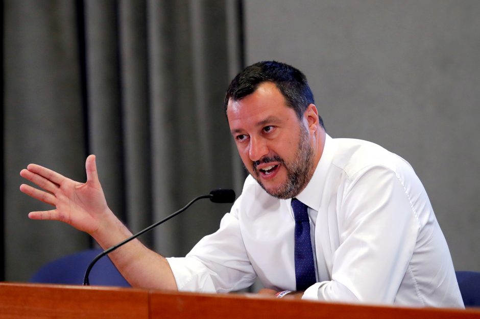 Italijos koaliciją apėmė krizė, M. Salvini reikalauja pirmalaikių rinkimų