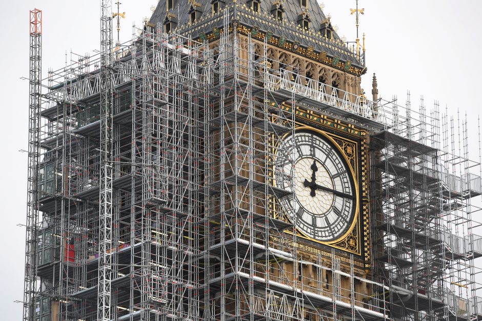 Londono Didžiojo Beno rekonstrukcijos kaštai auga