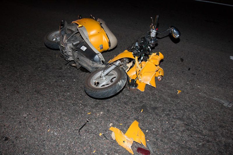 Vilkaviškyje per avariją nukentėjo mopedą vairavęs paauglys