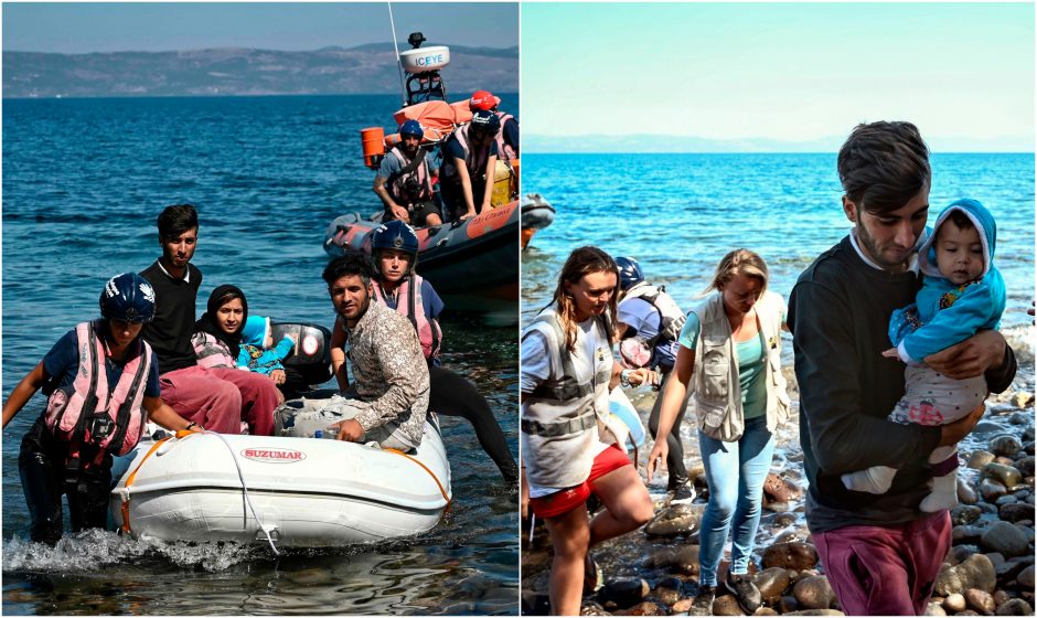 Egėjo jūroje pasieniečiai išgelbėjo migrantus, tebeieško dingusio kūdikio
