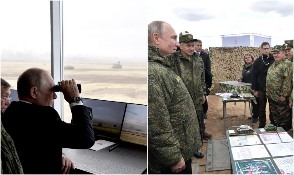 V. Putinas stebėjo didžiausias šiais metais savo šalies karines pratybas