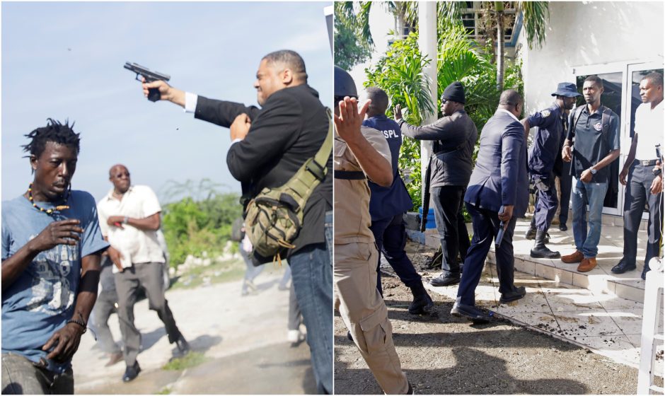 Įsiutęs Haičio senatorius pradėjo šaudyti į susirinkusius protestuotojus