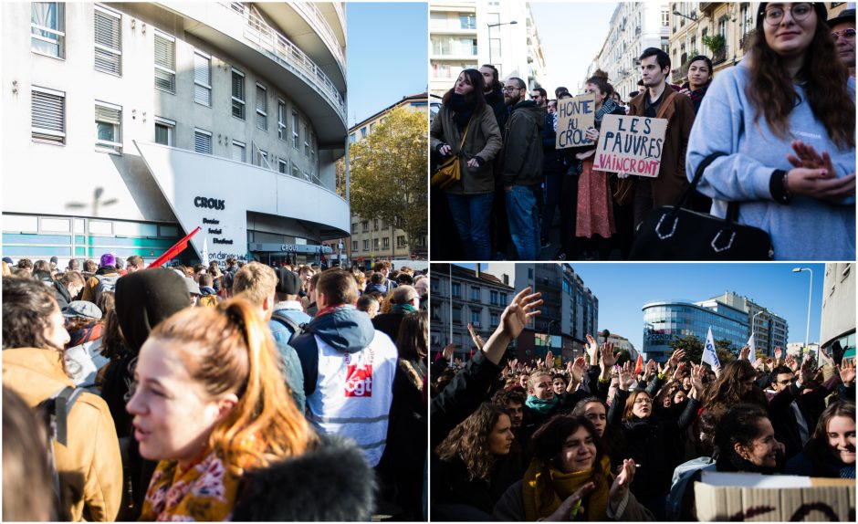 Prancūzijos studentai nusprendė netylėti: protestavo dėl skurdo ir nesaugumo jausmo