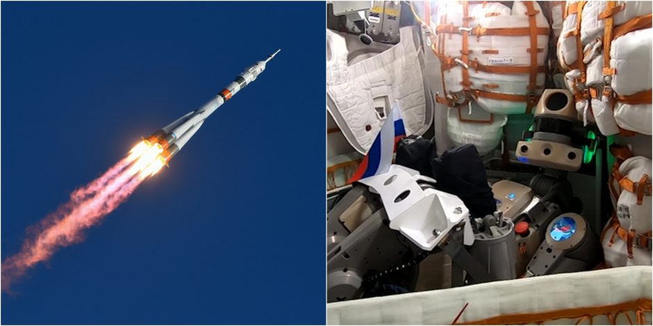 Rusija pasiuntė į kosmosą savo pirmąjį robotą „FEDOR“