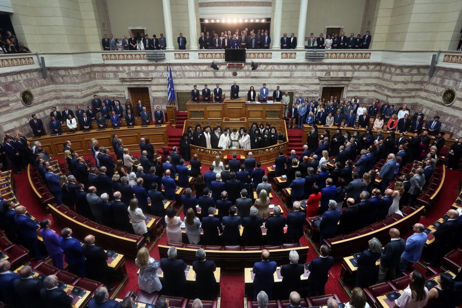 Darbą pradėjo naujasis Graikijos parlamentas