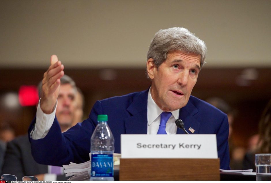 J. Kerry: sutartis su Iranu užtikrins didesnį saugumą Egiptui