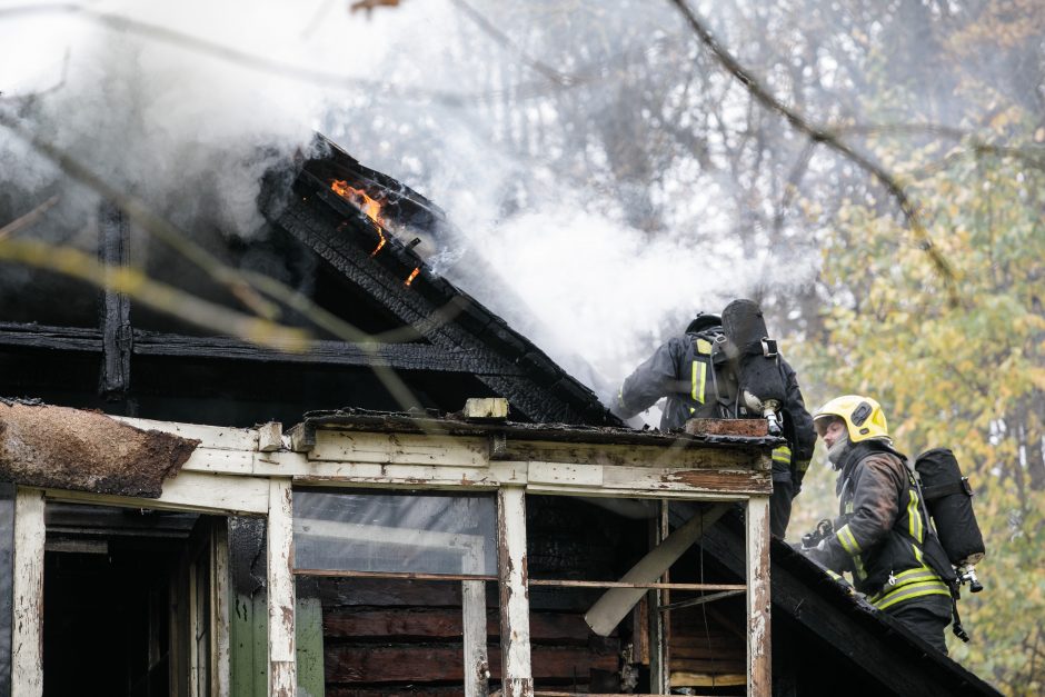 Dubravų kaime – dūmų stulpai ir liepsnos: apdegęs savininkas –  ligoninėje