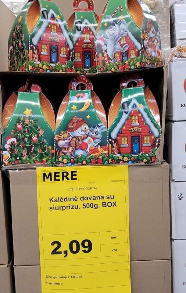 Nustėro dėl parduotuvėje „Mere“ parduodamų kalėdinių rinkinių: vaikus pratina prie alkoholio?