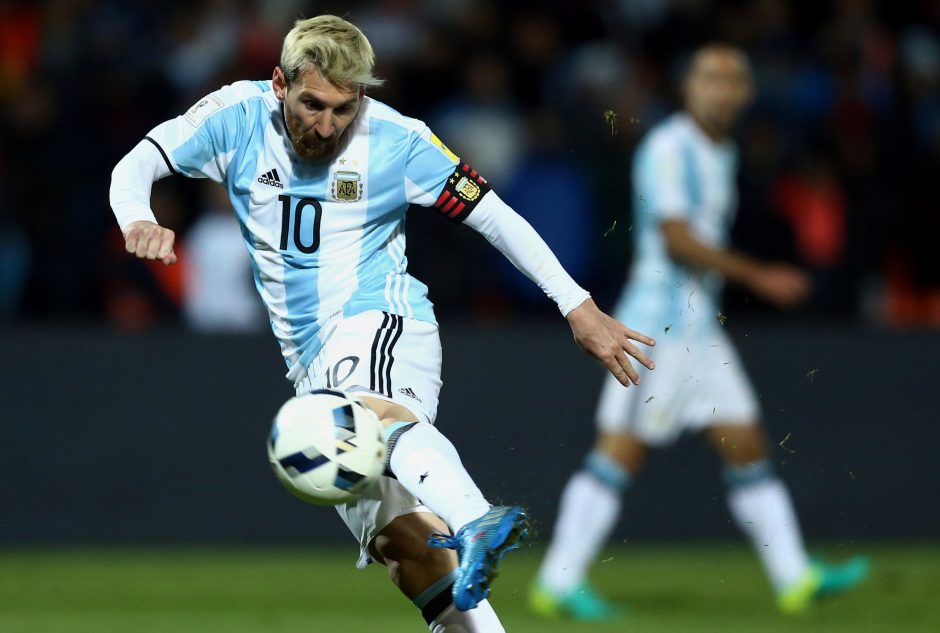Pasaulio futbolo čempionato atrankos turnyre lyderiauja Argentina