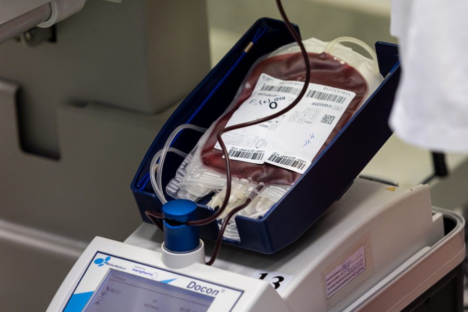 Seimo narė siūlo suvienodinti PVM kraujo donorystei reikalingoms prekėms
