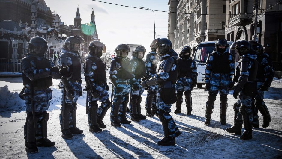 Maskvoje per savivaldos deputatų forumą sulaikyta apie 200 žmonių