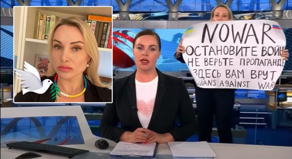 Rusijos televizijoje protestavusiai M. Ovsianikovai gresia įkalinimas iki 15 metų
