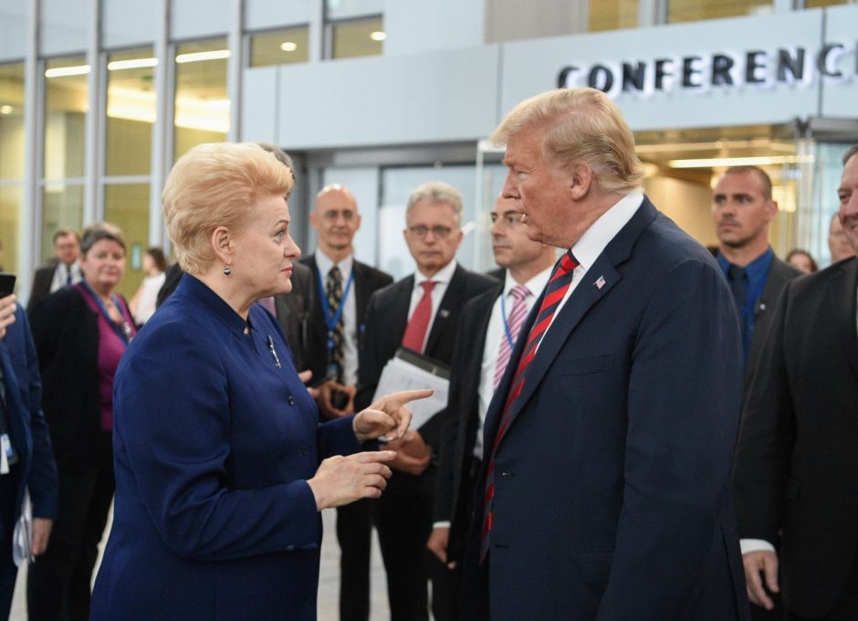 D. Grybauskaitė pasveikino D. Trumpą su JAV Nepriklausomybės diena