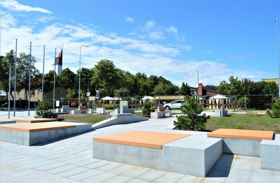 Šventojoje per Jūros šventę bus atidaryta rekonstruota centrinė miestelio aikštė