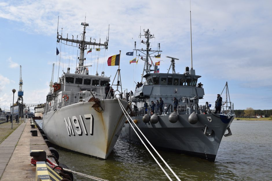 Klaipėdoje prisišvartavo NATO priešmininių laivų grupė