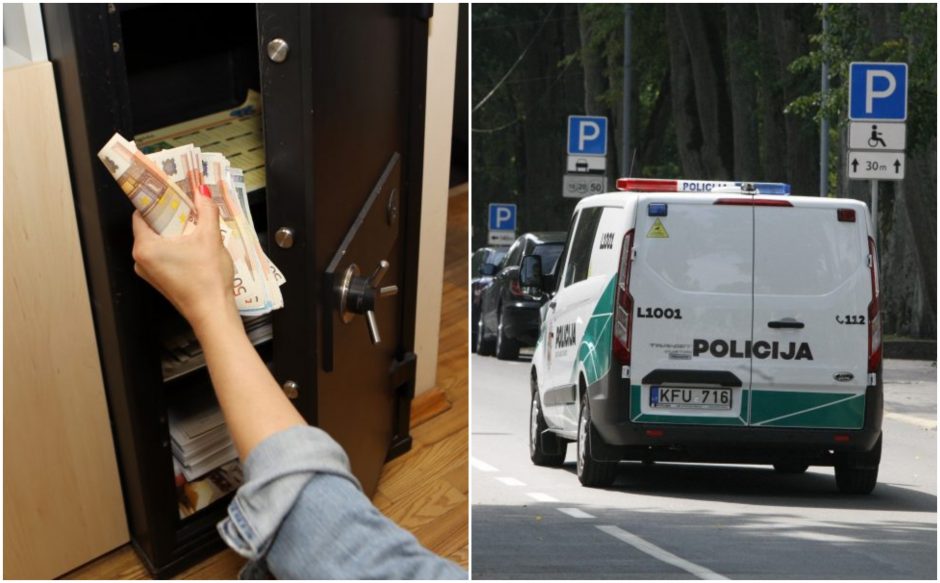 Vilniuje kaukėtas plėšikas biure sumušė moterį ir pavogė tūkstančius eurų