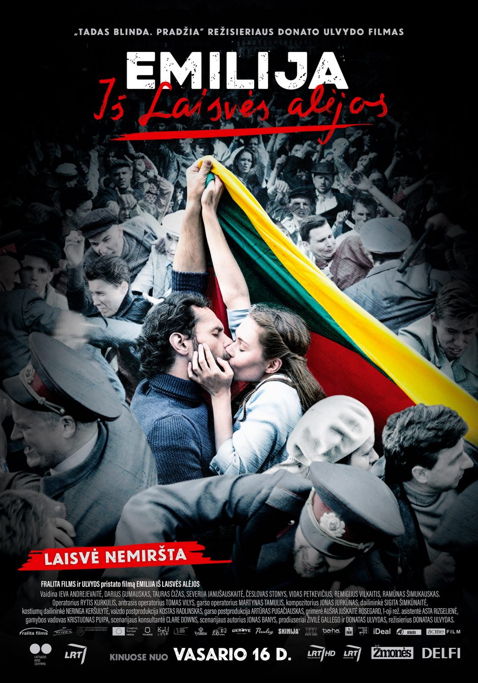 Filmo „Emilija iš Laisvės alėjos“ plakate – per 200 lietuvių