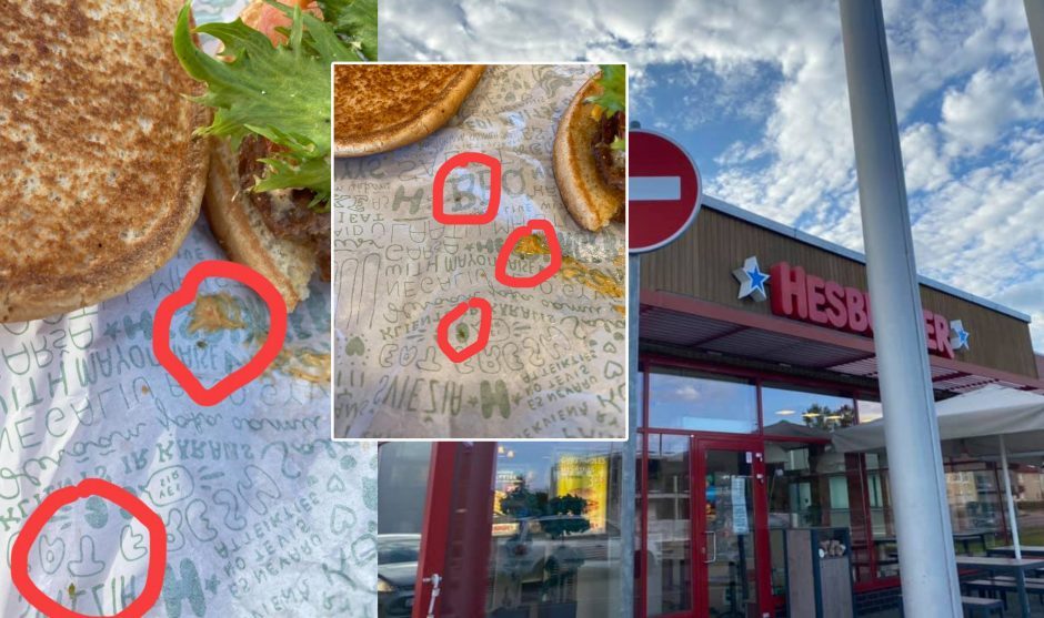 „Hesburger“ mėsainio salotose aptiktais gyviais susidomėjo ir tarnybos