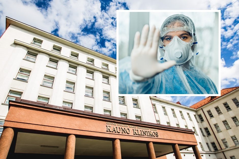 Trijuose Kauno klinikų skyriuose nustatytas koronavirusas: 60 darbuotojų izoliuojasi