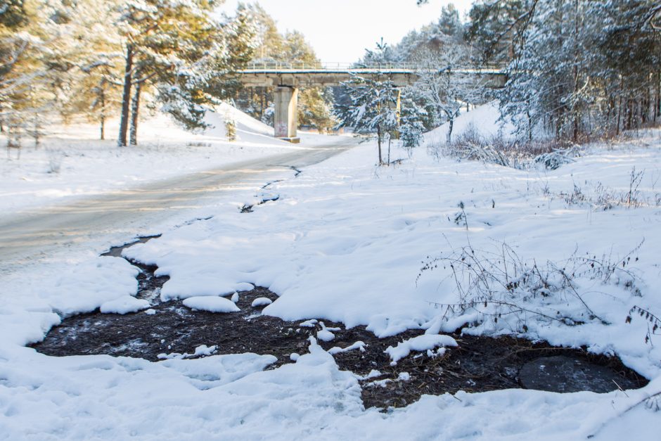 Piktinasi: porą savaičių bėga nuotekos, kelias virto čiuožykla