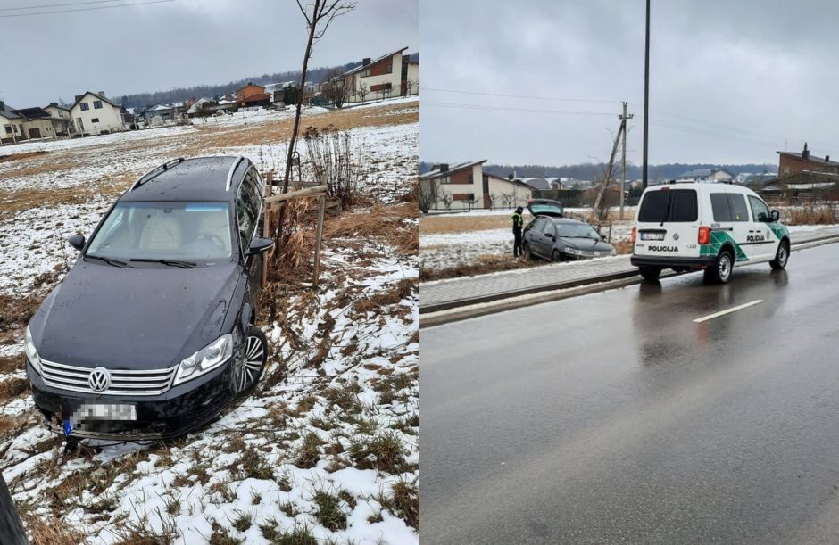 Policija surado pabėgusį „Volkswagen“ vairuotoją: vyras įpūtė 1,63 prom.