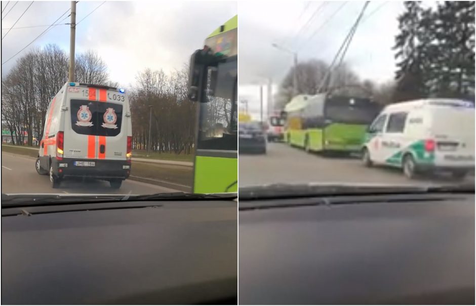 Incidentas Kaune: dėl susižalojusios troleibuso keleivės kaltas mikroautobusas?