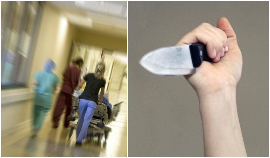 Girta telšiškė švaistėsi peiliu: sužalotas vyras – ligoninėje