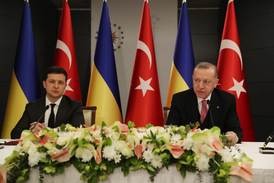 Turkijos prezidentas R. T. Erdoganas pareiškė paramą Ukrainai