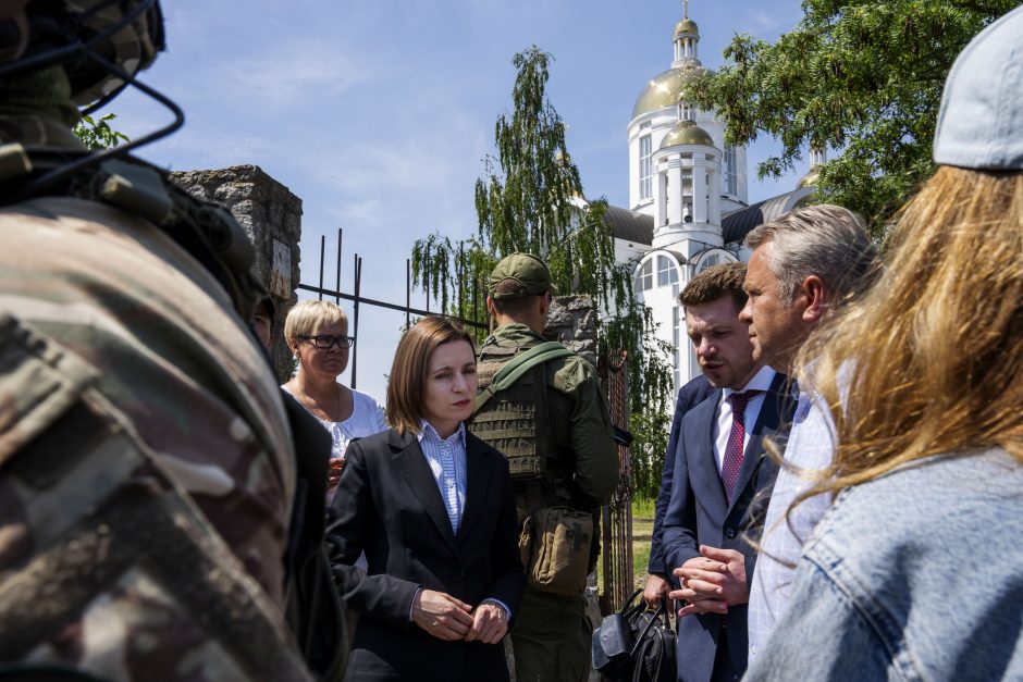 Kyjive apsilankiusi Moldovos prezidentė: tai neįsivaizduojama tragedija