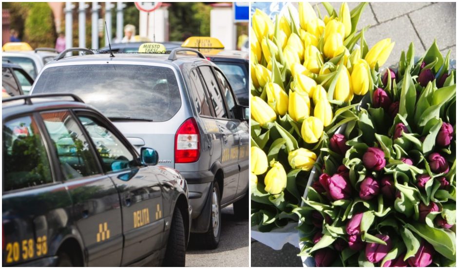 Kaune labiausiai karantiną pažeidinėja prekeiviai gėlėmis ir taksistai?