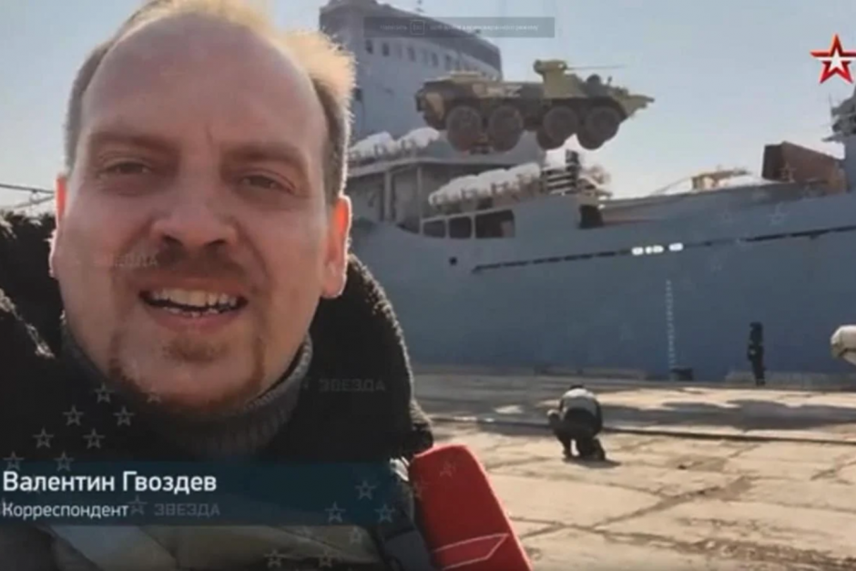 Rusijos karo laivo vietą atskleidusiam rusų propagandistui – Ukrainos „nominacija“