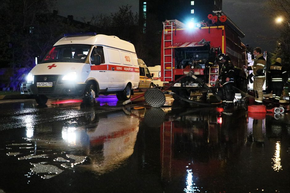 Maskvoje per gaisrą ligoninėje žuvo COVID-19 pacientė