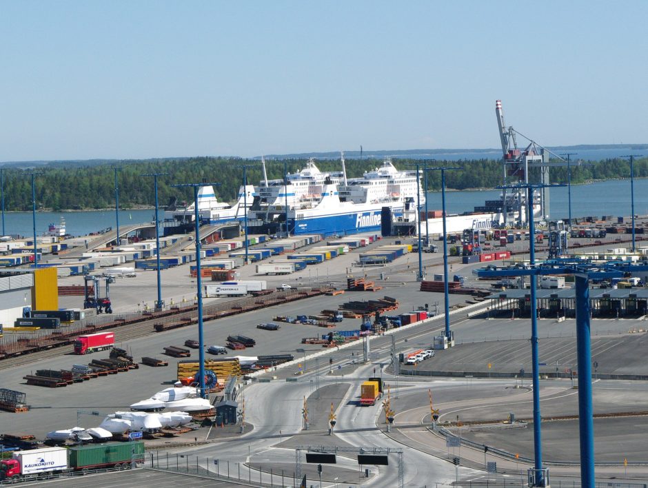 Suomijos uostai sunerimo dėl mažėjančio Rusijos tranzito
