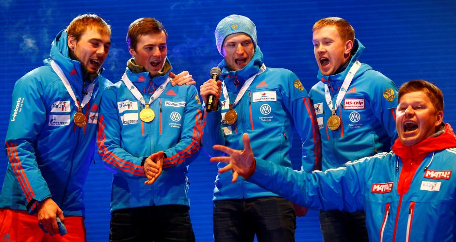 Austrija paskelbė apie dopingo tyrimą Rusijos biatlono komandos atžvilgiu