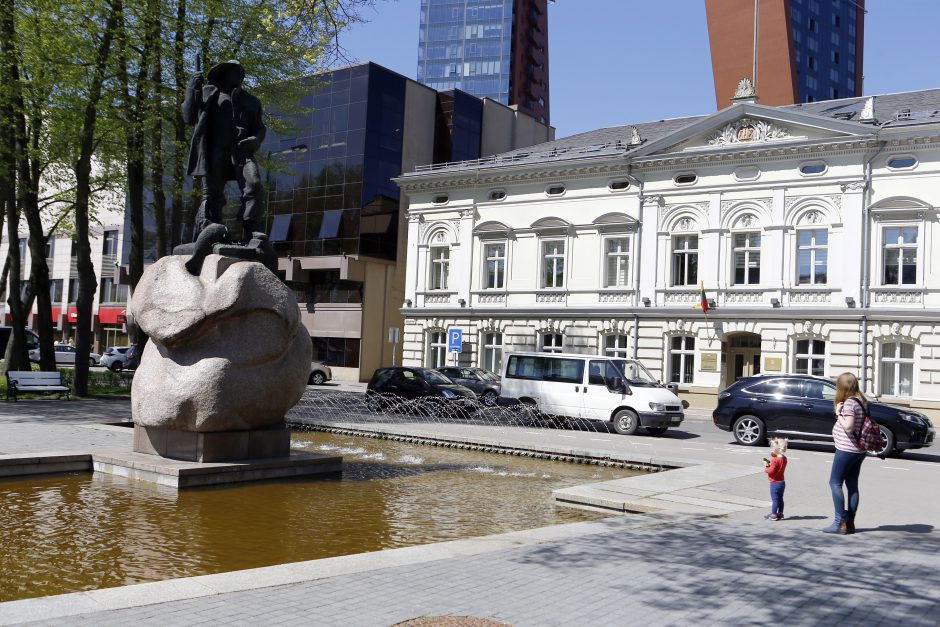 Klaipėdos miestą papuošė fontanai
