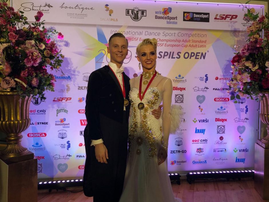 Šokėjai E. Sodeika ir I. Žukauskaitė – Europos čempionai