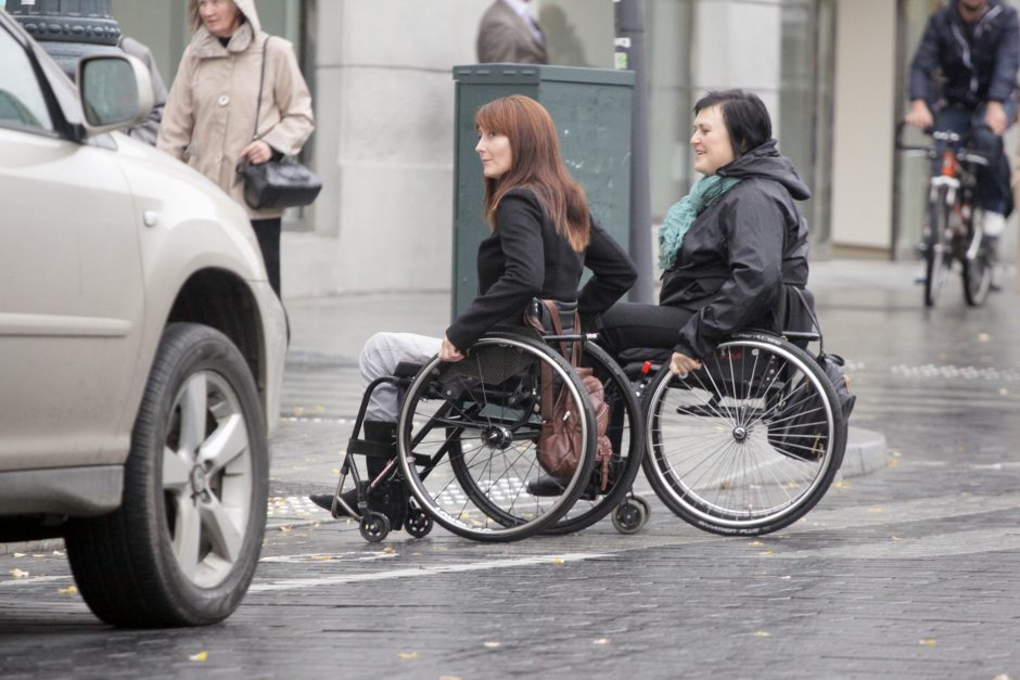 Neįgaliesiems - specialus žemėlapis su patogiomis vietomis Vilniaus mieste